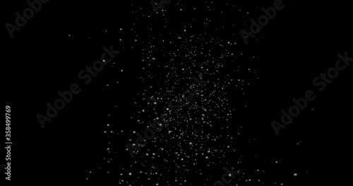 abstract Flying dust particles on a black background © Yuriy