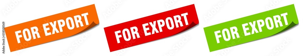 for export sticker. for export square isolated sign. for export label for export sticker. for export square isolated sign. for export label