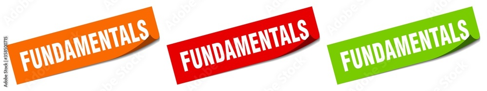 fundamentals sticker. fundamentals square isolated sign. fundamentals label fundamentals sticker. fundamentals square isolated sign. fundamentals label