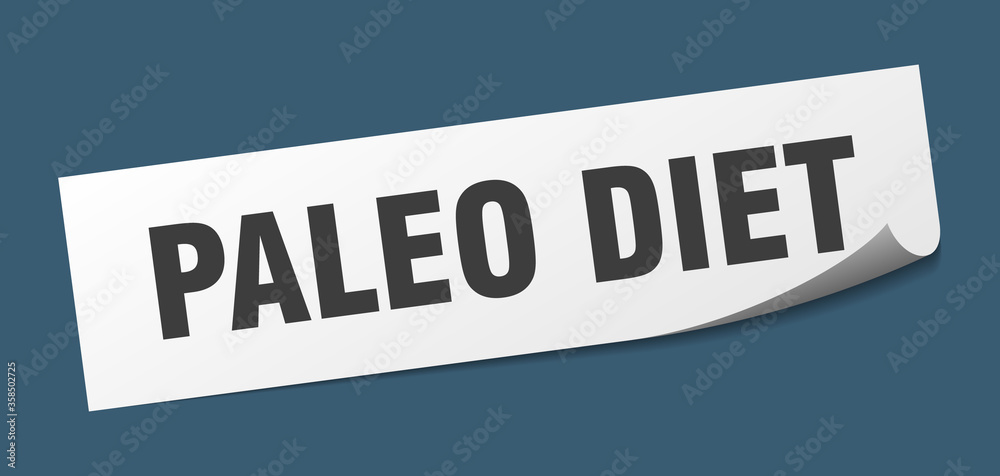 paleo diet sticker. paleo diet square isolated sign. paleo diet label