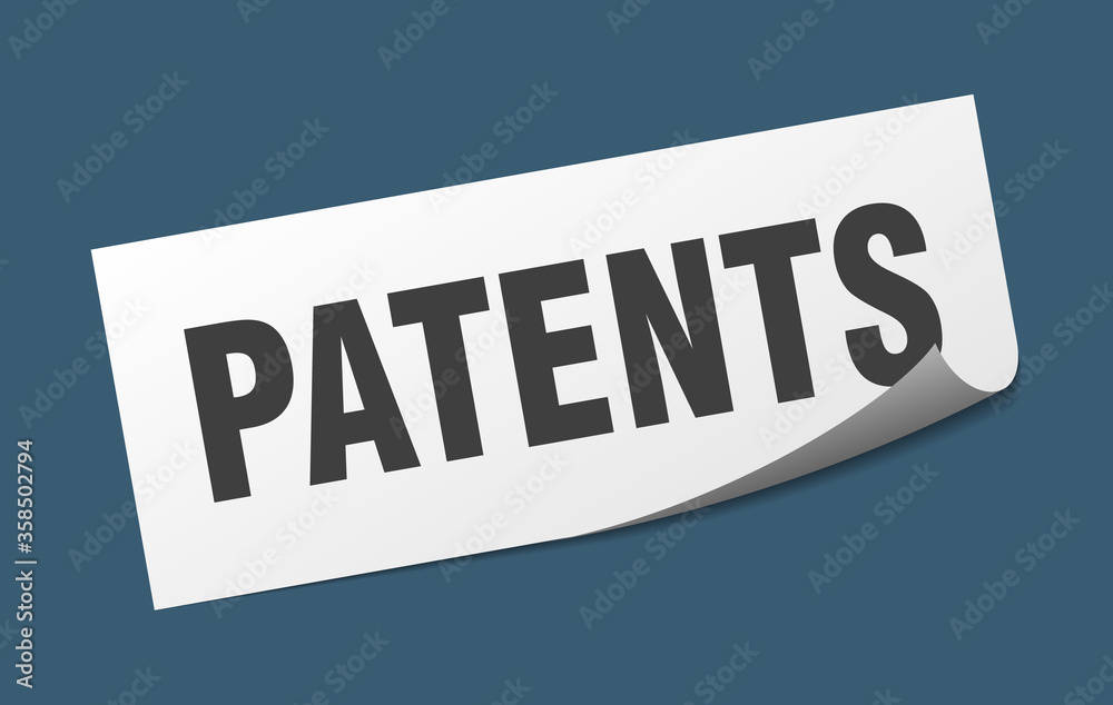 patents sticker. patents square isolated sign. patents label patents sticker. patents square isolated sign. patents label
