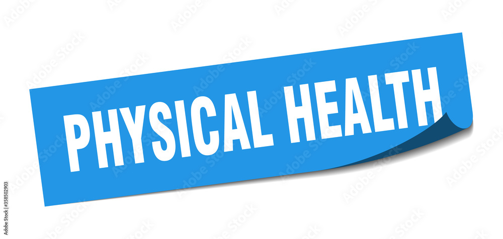physical health sticker. physical health square isolated sign. physical health label physical health sticker. physical health square isolated sign. physical health label