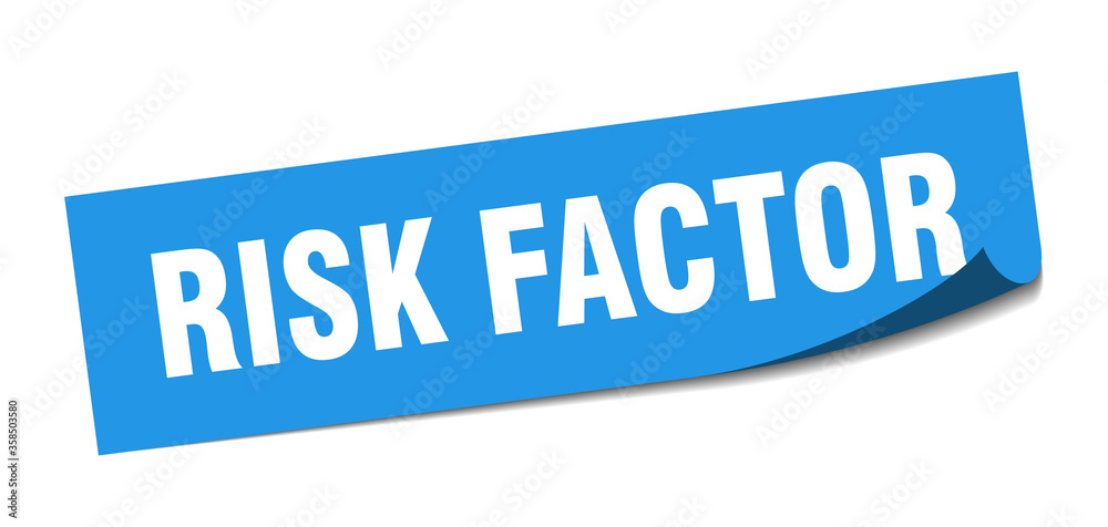 risk factor sticker. risk factor square isolated sign. risk factor label