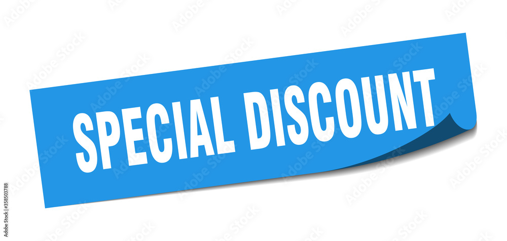 special discount sticker. special discount square isolated sign. special discount label