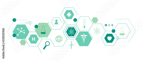 icone, scienza, farmaceutica,  salute