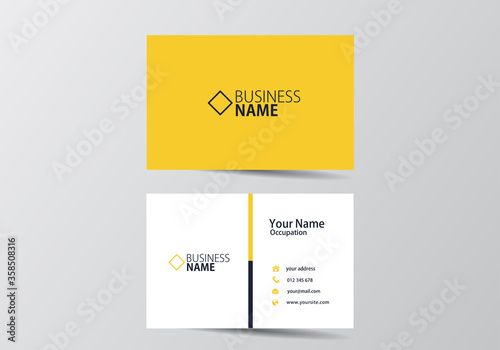  business card. visiting card template two sides 