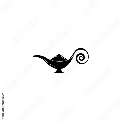 Magic lamp logo vector