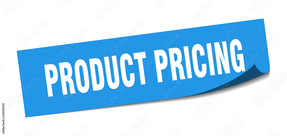 product pricing sticker. product pricing square isolated sign. product pricing label