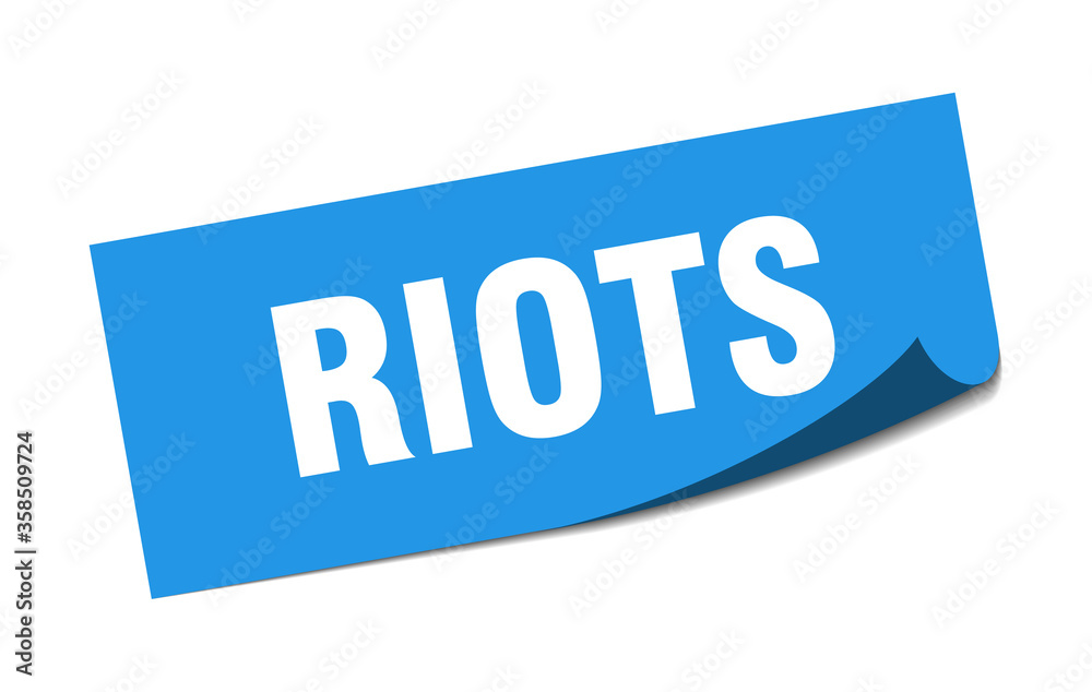 riots sticker. riots square isolated sign. riots label riots sticker. riots square isolated sign. riots label