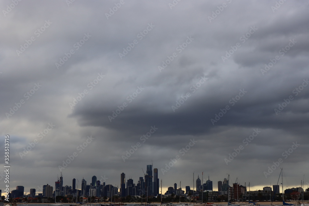 Melbourne Victoria Skyline