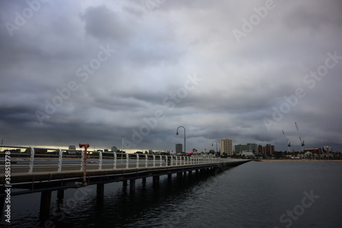 St Kilda beach pier in Melbourne Victoria Australia 