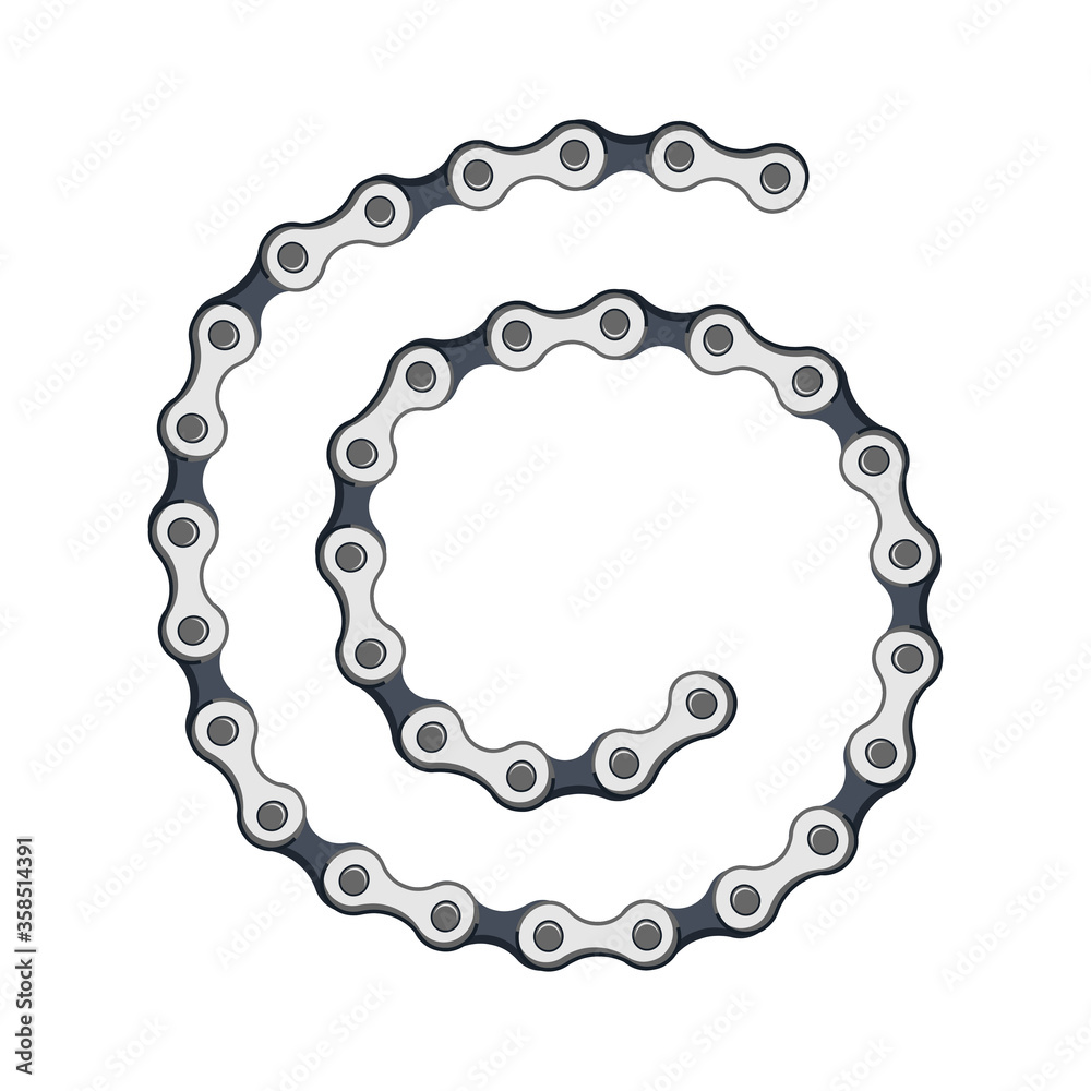 silver chains bracelet isolated on white background. vector illustration silver chains bracelet isolated on white background. vector illustration