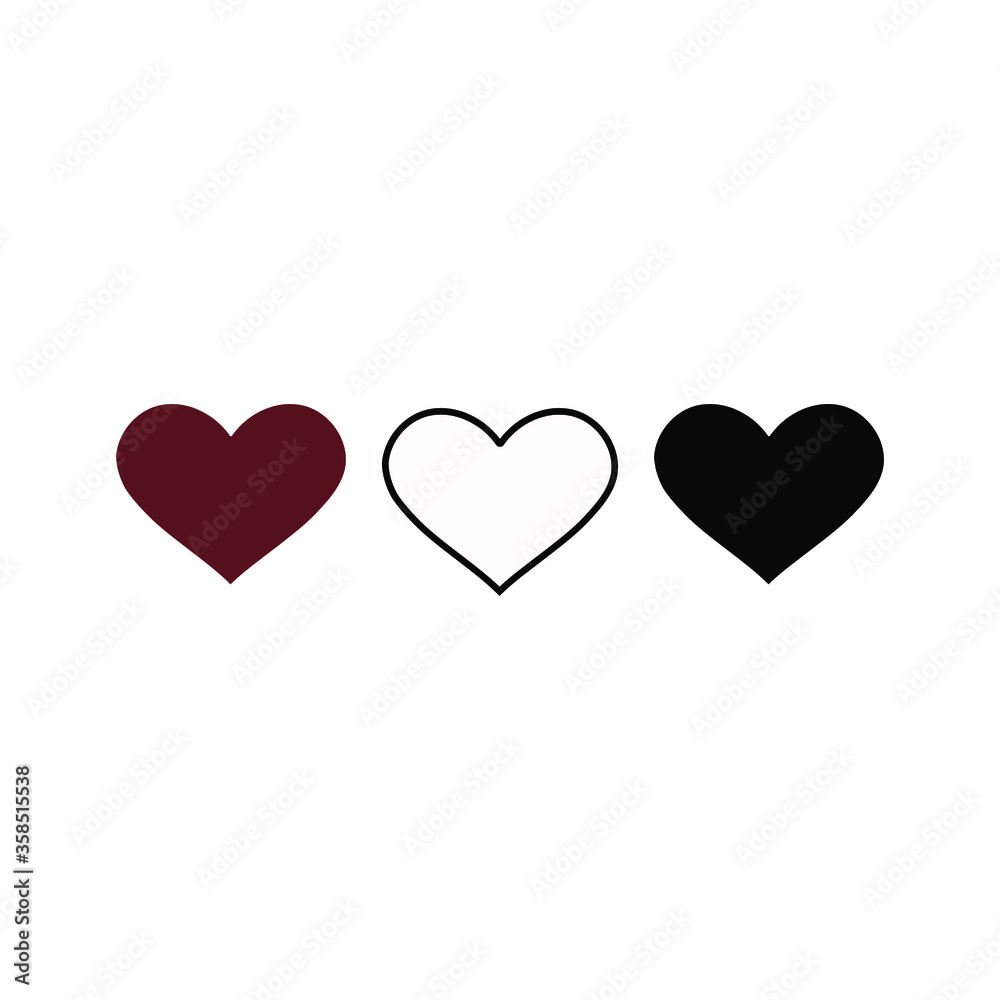 Like and Heart icon.