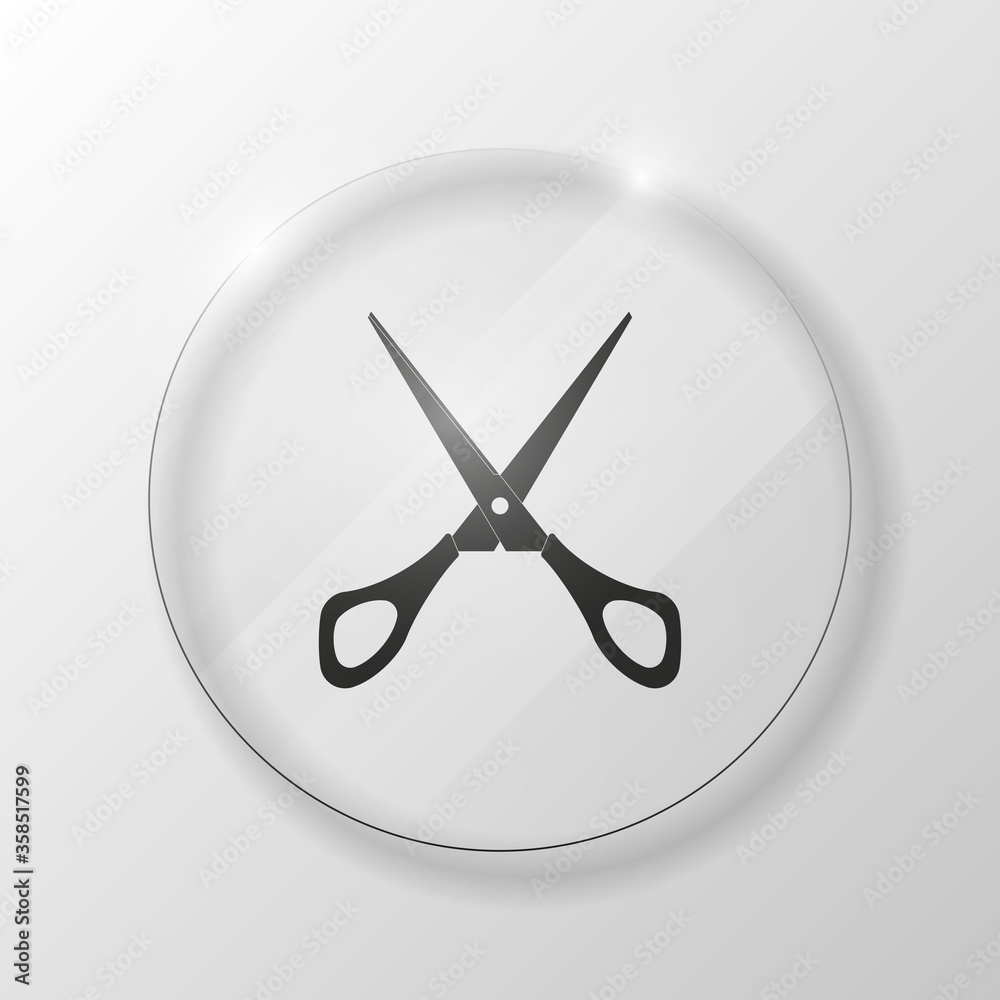 scissors icon. Sewing workshop sign. Tailoring and repair of clothing icon scissors icon. Sewing workshop sign. Tailoring and repair of clothing icon