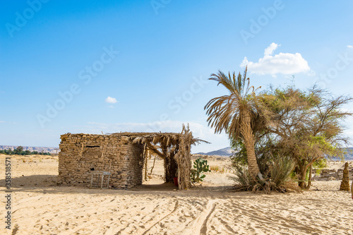 It's Small cabin in the Bahariya Oasis in Egypt