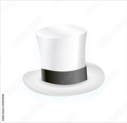 Purple big gentleman hat cylinder with rainbow color.