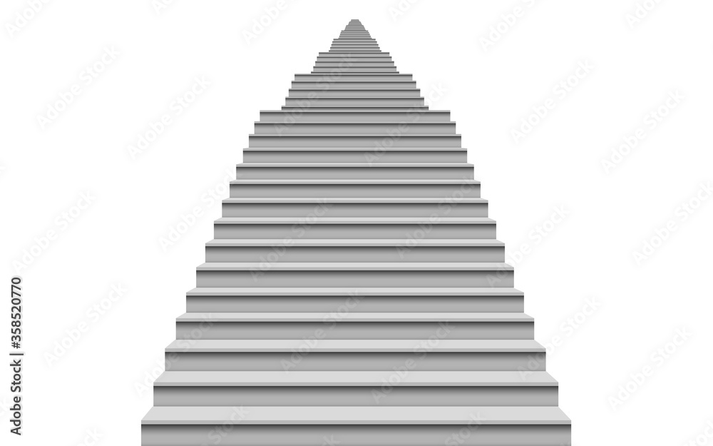 white staircase on the white background white staircase on the white background