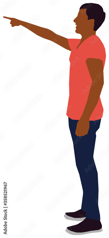 Faceless standing man vector illustration (Black people) Faceless standing man vector illustration (Black people)