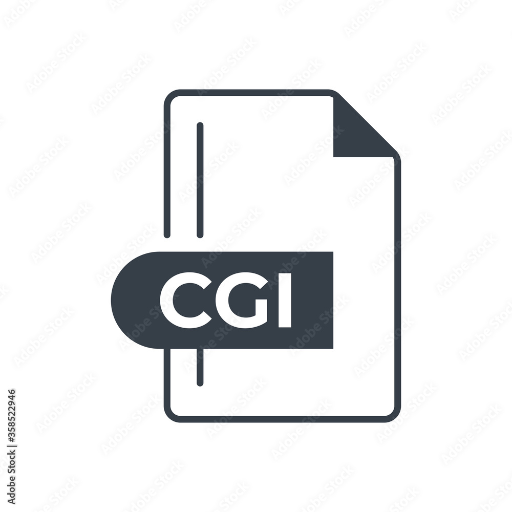CGI File Format Icon. CGI extension filled icon. CGI File Format Icon. CGI extension filled icon.
