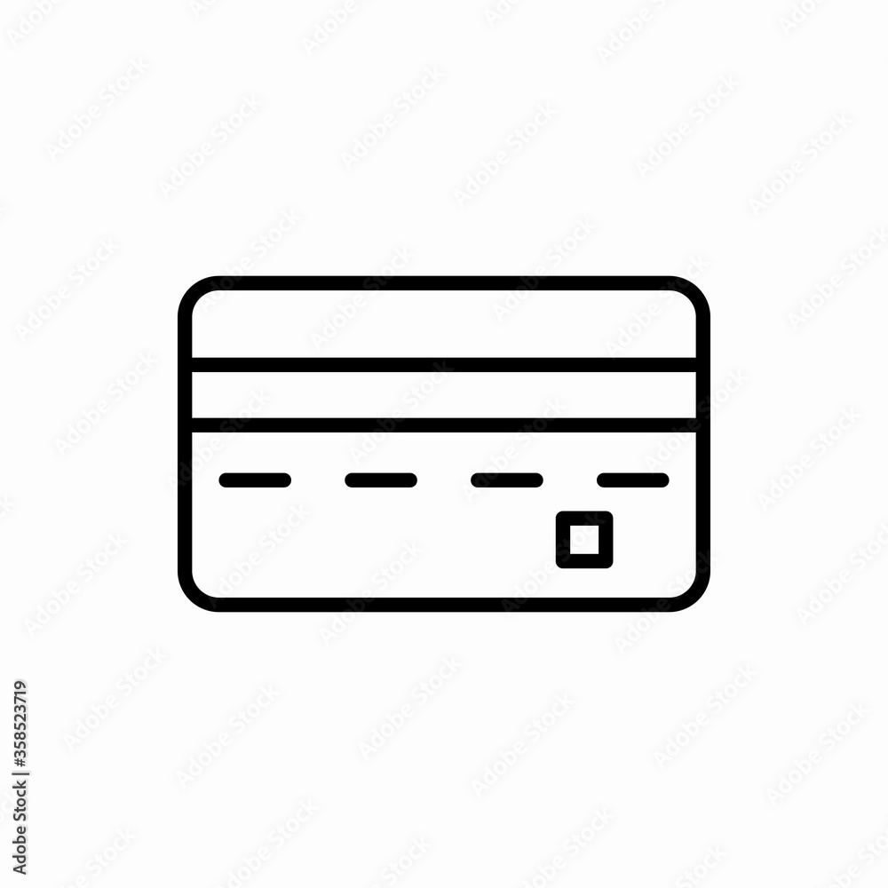 Outline credit card icon.Credit card vector illustration. Symbol for web and mobile Outline credit card icon.Credit card vector illustration. Symbol for web and mobile