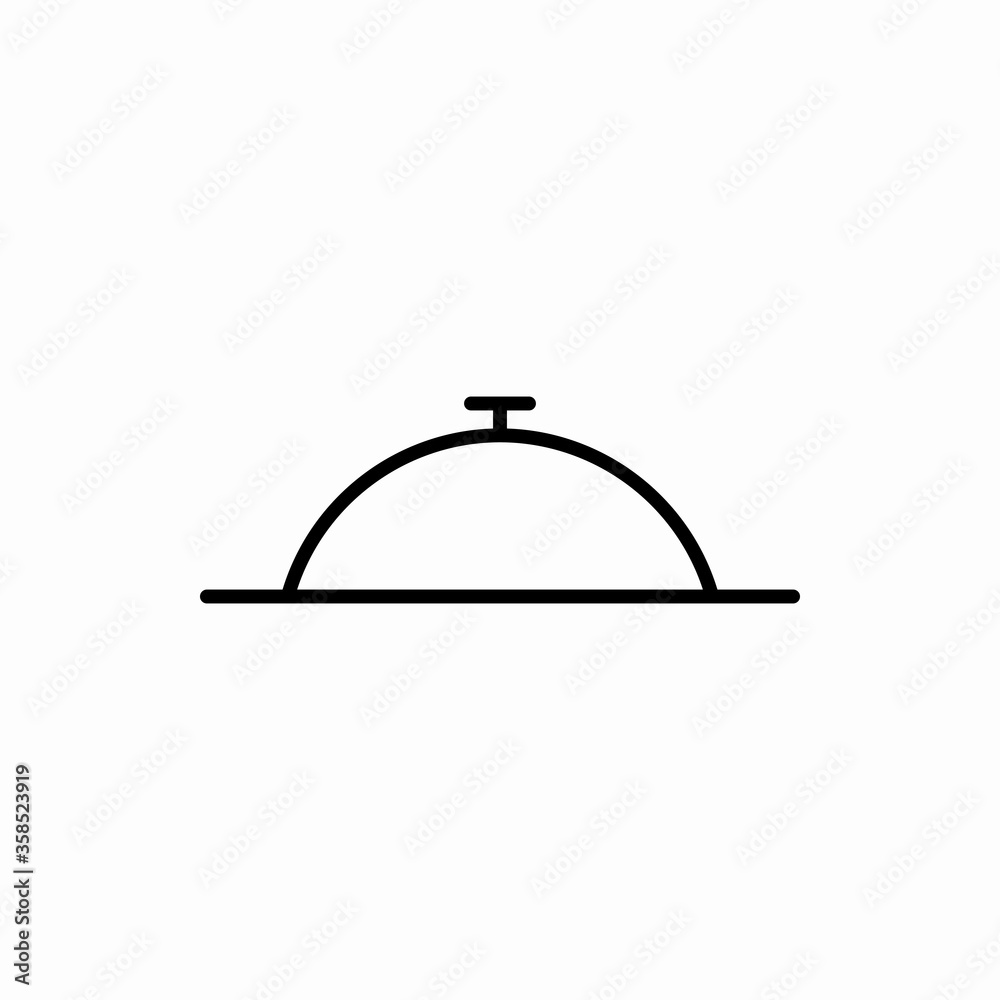 Outline dish icon.Dish vector illustration. Symbol for web and mobile