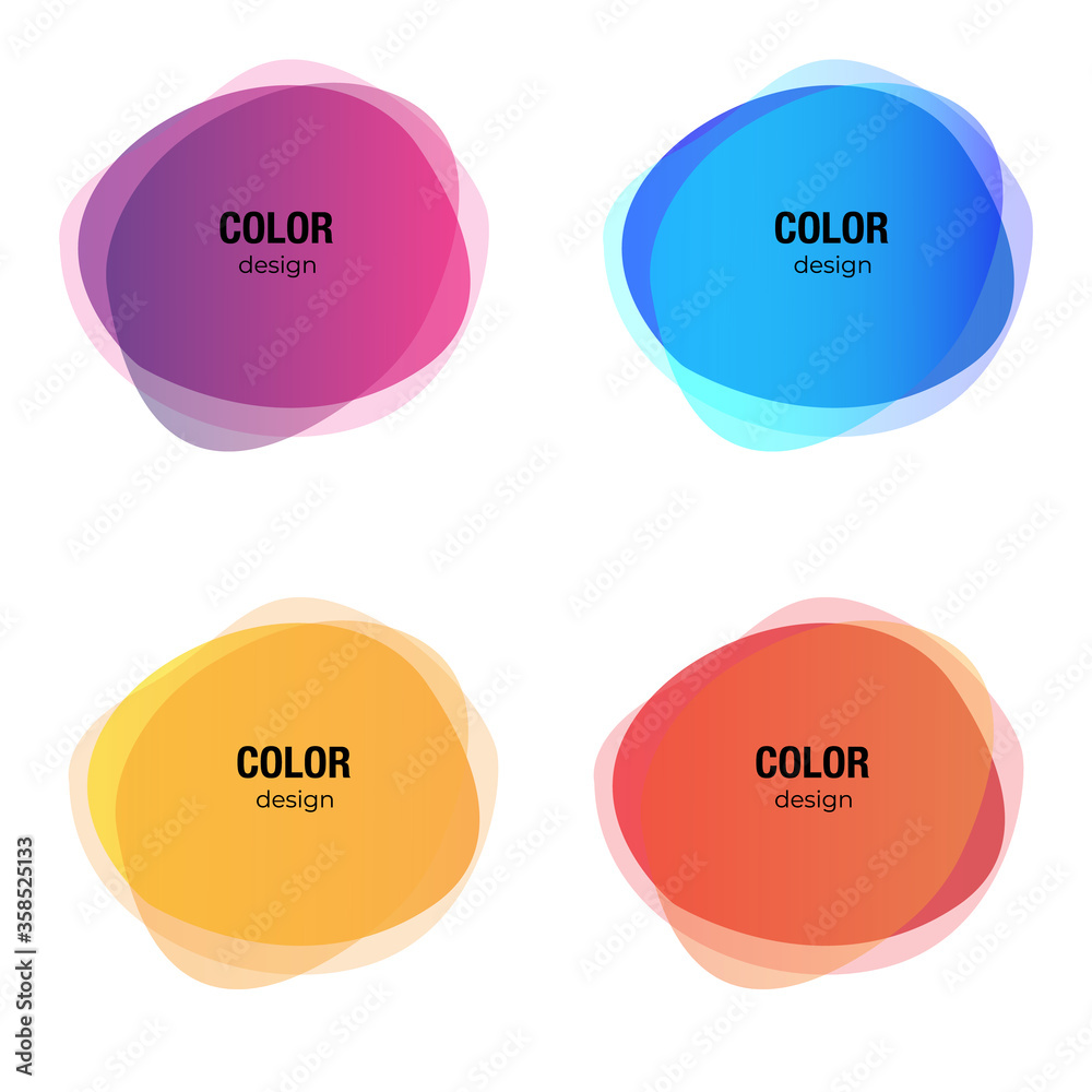 Colorful vector abstract circle, round frames, background. Vector abstract design elements.Web