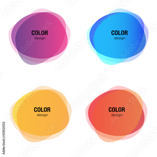 Colorful vector abstract circle, round frames, background. Vector abstract design elements.Web