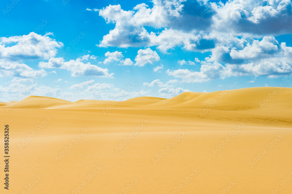 It's Beautiful sand dunes in the Sahara desert in Egypt