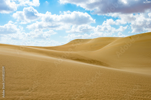 It's Dunes in the Sahara desert in Egypt