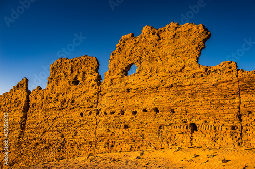 It's Ruins of the Nadora Temple in the Kharga Desert of Egypt