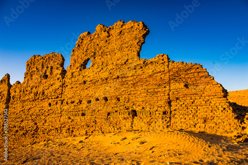 It's Ruins of the Nadora Temple in the Kharga Desert of Egypt