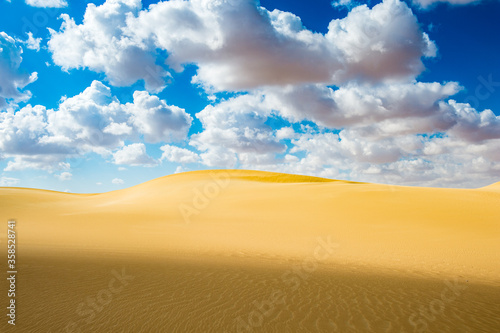 It s Beautiful sand dunes in the Sahara Desert  Egypt
