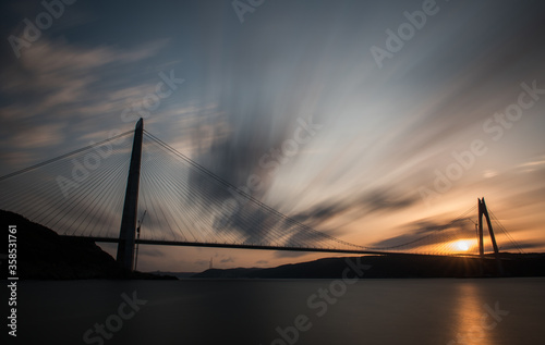 Yavuz Sultan Selim Bridge in Istanbul  Turkey.