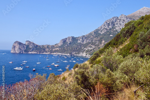 view of the sea and mountains, Nerano, Sorrento