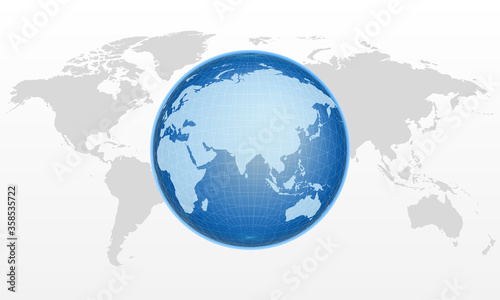 Realistic globe shape