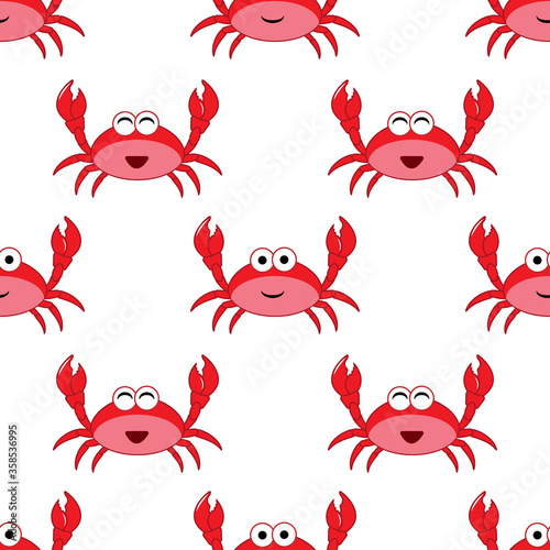 seamless pattern with crab © Gus