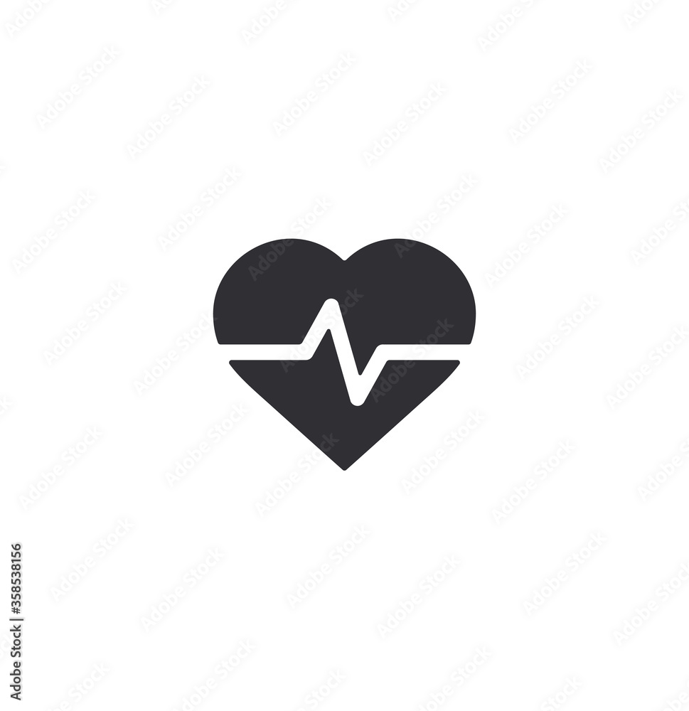 Heart vector icon. Vector heart. Health logo. Health isolated on white background. Love symbol. Health icon. Heartbeat sign. Cardiogram icon. Heart vector icon. Vector heart. Health logo. Health isolated on white background. Love symbol. Health icon. Heartbeat sign. Cardiogram icon.