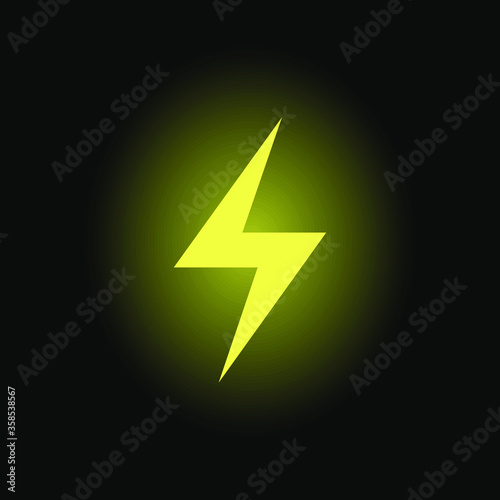 Power Icon, Lightning Power Icon