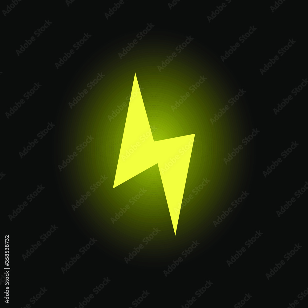 Power Icon, Lightning Power Icon Power Icon, Lightning Power Icon