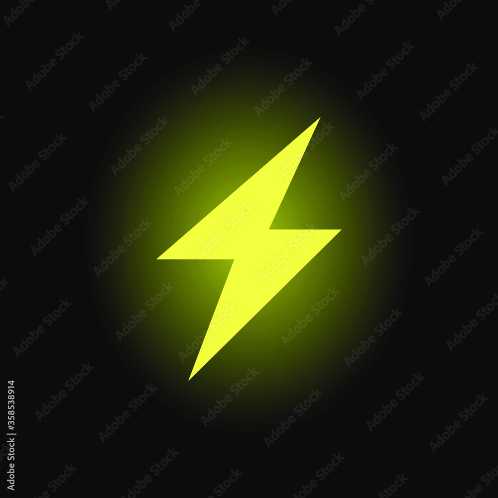 Power Icon, Lightning Power Icon