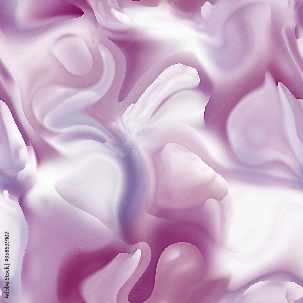Pastel tones abstract seamless pattern. Organic gradient surreal background. Fluid shapes. Melting wax.