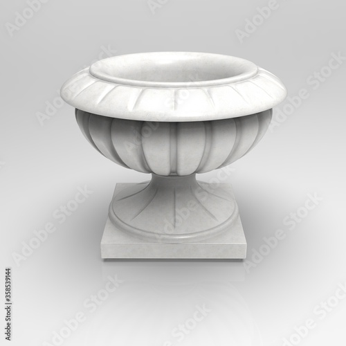 3d image of flower pot Graal concrete 00001