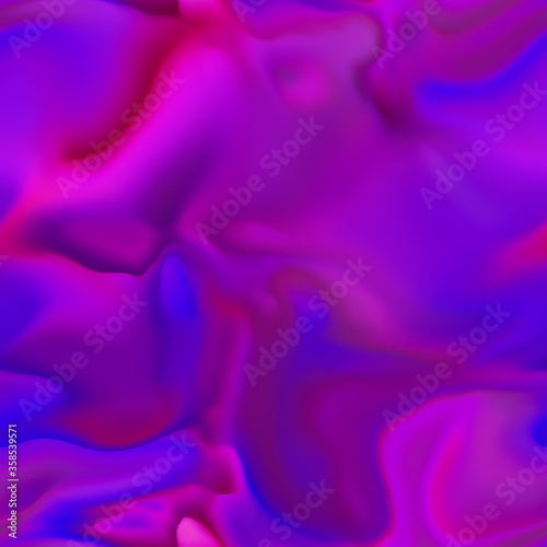 Purple abstract seamless pattern. Organic gradient surreal background. Fluid shapes. Melting wax.