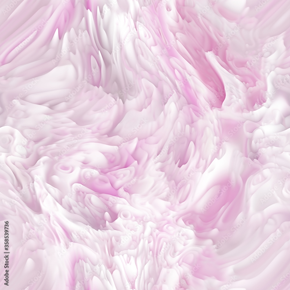 Light pink abstract seamless pattern. Organic gradient surreal background. Fluid shapes. Melting wax.