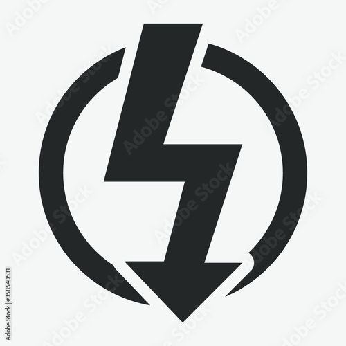 Free Download Power Icon, Lightning Power Icon - GFXLoad