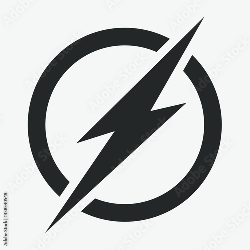 Power Icon, Lightning Power Icon