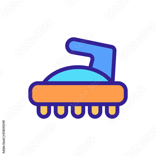 cellulite massager icon vector. cellulite massager sign. color symbol illustration