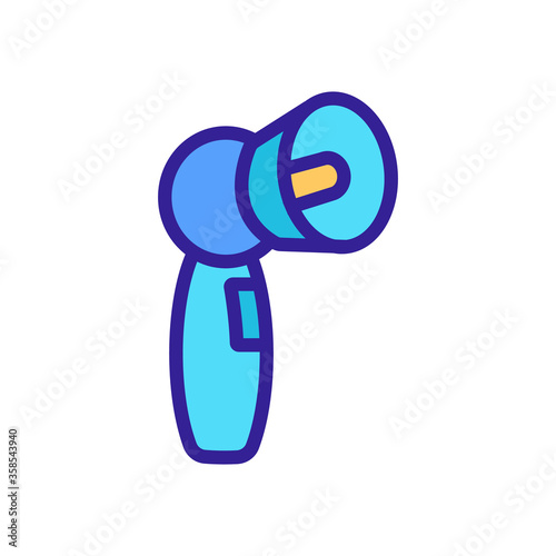 anti cellulite ultraviolet device icon vector. anti cellulite ultraviolet device sign. color symbol illustration