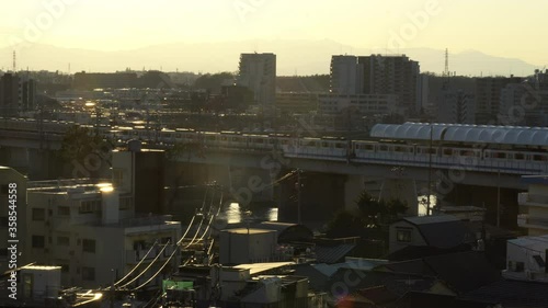 東京の風景　夕方の二子玉川０２