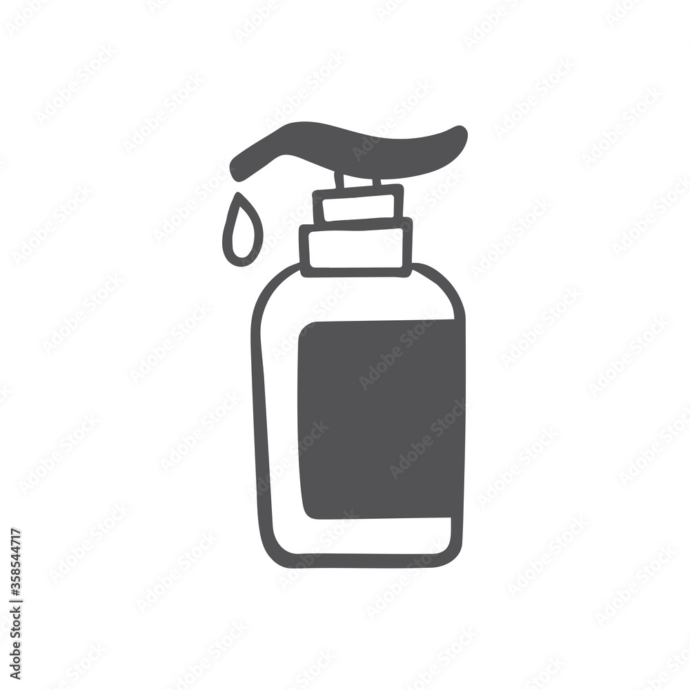 Sanitation accessories Icon - help during Coronavirus or COVID19 Sanitation accessories Icon - help during Coronavirus or COVID19